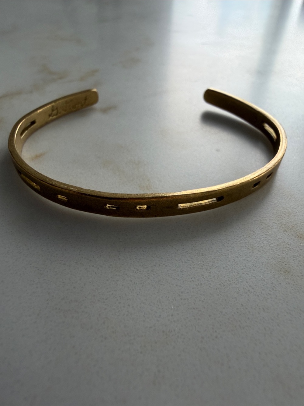 George Frost x Lulu Frost Morse Code Brass Cuff